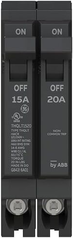 ABB Q-Line THQLT1520 Tandem Circuit Breaker • 15A/1P & 20A/1P Dual Circuit Breaker for Single Slot • 120/240V, 10 kAIC • Space-Saving Plug-in Mount • Durable & Safe with Fixed Trip Settings in Saudi Arabia