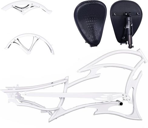 Tracer Raptor Bike Frame 26inch Cruiser Electric Bike Frame, for 7-Speed Includes Fender and Saddle in Kuwait