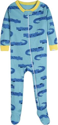 Onesies Brand Baby Boys' 4-Pack Footed Pajamas, Snack Truck, 0-3 Months in Saudi Arabia