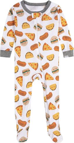 Onesies Brand Baby Boys' 4-Pack Footed Pajamas, Snack Truck, 0-3 Months in Saudi Arabia
