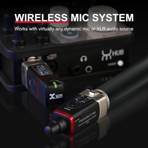 XVIVE U35D Stereo XLR Plug-on Wireless Audio System (5.8 جيجا هرتز) in Kuwait