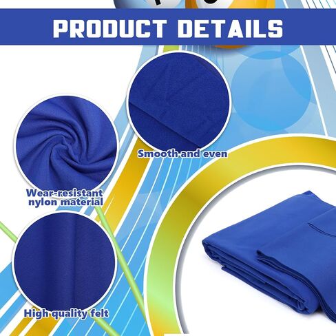 Billiard Cloth 8.53ft Pool Table Felt with 6 Cloth Strips, Pre-Cut Pool Table for Home Clubs Bars Indoor, 2 Color for Choice in Kuwait