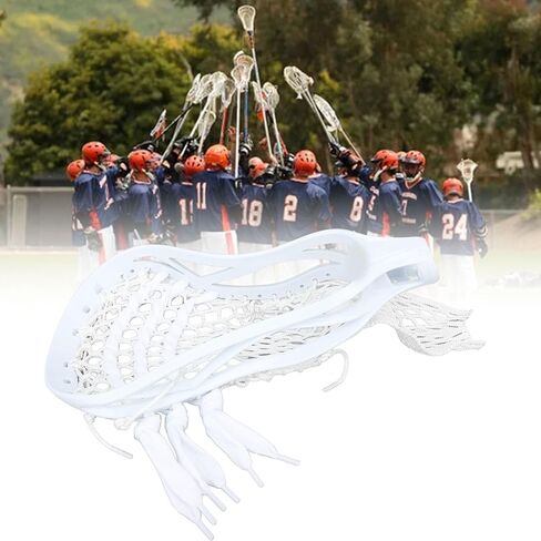 LacrosseHead, Nylon Lacrosse StickHeads Replacement Wear Proof Mesh LacrosseHead Strung Equipment for Training Competition in Saudi Arabia