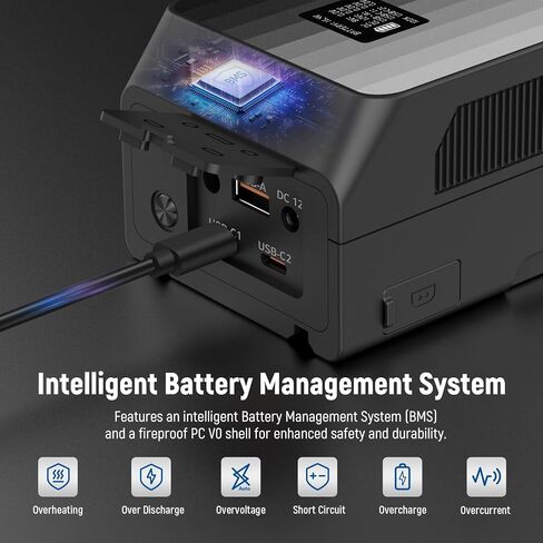 NEEWER Basics V Mount Battery PS099E, 6800mAh/99Wh Mini V Lock with OLED Display, D Tap/Type C Cable, PD65W USB C Fast Charging, D Tap/BP/USB A/DC Output for Video Camera Monitor Camcorder Filmmaking in Saudi Arabia