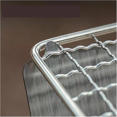 Portable Folding Barbecue Grill Heating Stoves Multifunction Camping BBQ Grill Rack Net Firewood Stove Stainless Steel BBQ Grill(SKL-01 Small) in Saudi Arabia