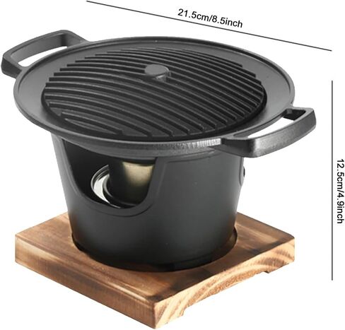 Person Cooking Oven Fit For BBQ Alcohol Stove Barbecue Grill Detachable Japanese Smokeless Alcohol Stove Hibachi Grill(A) in Saudi Arabia