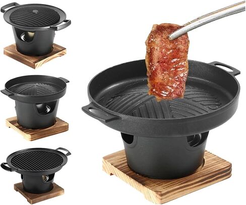 Person Cooking Oven Fit For BBQ Alcohol Stove Barbecue Grill Detachable Japanese Smokeless Alcohol Stove Hibachi Grill(A) in Saudi Arabia