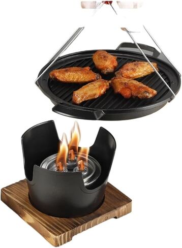 Person Cooking Oven Fit For BBQ Alcohol Stove Barbecue Grill Detachable Japanese Smokeless Alcohol Stove Hibachi Grill(A) in Saudi Arabia