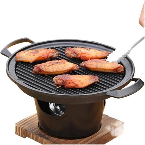 Fit For BBQ Alcohol Stove Barbecue Grill Detachable Japanese Person Cooking Oven Outdoor BBQ Plate Portable Fit For Barbecue Stove(D) in Saudi Arabia