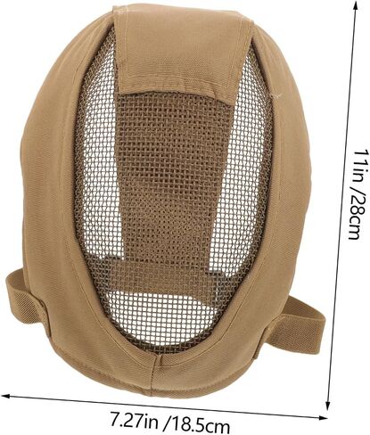 Generic Breathable Full Face Fencing Mask Outdoor Steel Mesh Guard for Team Games and Fencing Lightweight Impact Face for Teenagers in Saudi Arabia