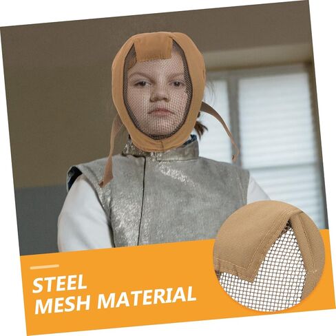 Generic Breathable Full Face Fencing Mask Outdoor Steel Mesh Guard for Team Games and Fencing Lightweight Impact Face for Teenagers in Saudi Arabia