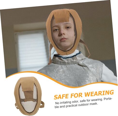 Generic Breathable Full Face Fencing Mask Outdoor Steel Mesh Guard for Team Games and Fencing Lightweight Impact Face for Teenagers in Saudi Arabia