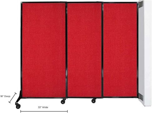 مقابل القسم المحمول المفتوح على الجدار السريع | عجلات أو خيار القرطاسية | شاشة مقسم غرفة خصوصية متينة | صنع في الولايات المتحدة | 7 '× 6'8 "لوحات نسيج المحيط in Kuwait