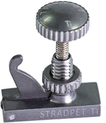 British Style Titanium FineTuner with Special Alloy Bolt in Bright or Gun Grey, Violin Accessories (Short Hook, Bright) in Kuwait