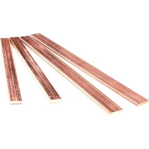 1Pcs T2 Pure Copper Metal Sheet, 3.0-10.0mm Thickness Red Copper Bar, 100/500mm Length, Suitable for Industrial DIY Crafts(3x20x500 Mm) in Saudi Arabia