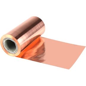 1M/ROLL 0.03-0.5 مم T2 المعدن النحاسي النقي النقي ، ورقة رقائق نحاسية حمراء ، مستلزمات DIY الحرفية ، الأدوات الصناعية (0.08x200x1000mm) in Kuwait