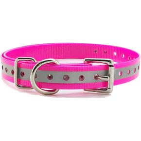 TrainPro 27 ½" X ¾" Replacement Dog Collar Strap Band w/ Double Buckle Loop - All Brands Pet Training Bark, Shock, e-Collars and Fences. Wide Variety of Bold Standard Colors and Reflective Choices. in Saudi Arabia