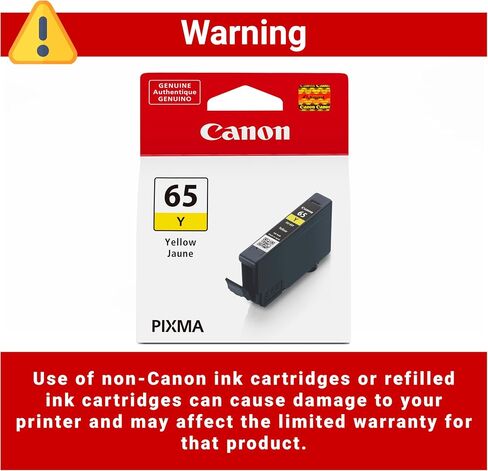 Canon CLI-65 Genuine Yellow Ink Tank, Compatible with PIXMA PRO-200, and PIXMA PRO-200S Printers in Saudi Arabia