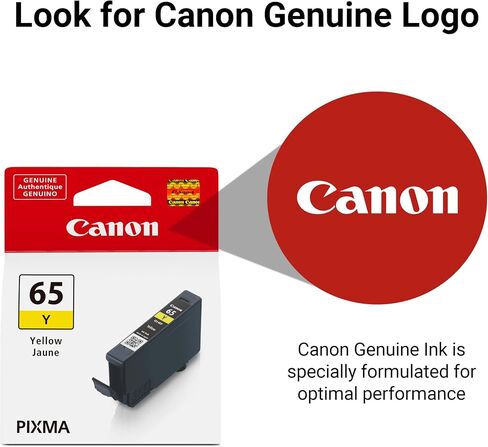Canon CLI-65 Genuine Yellow Ink Tank, Compatible with PIXMA PRO-200, and PIXMA PRO-200S Printers in Saudi Arabia