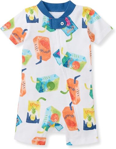 Burt's Bees Baby Unisex Baby Short Sleeve Pajamas, One-Piece Sleeper Romper PJs, Snug Fit for Infants 3 to 24 Months, Magical Mermaids in Saudi Arabia