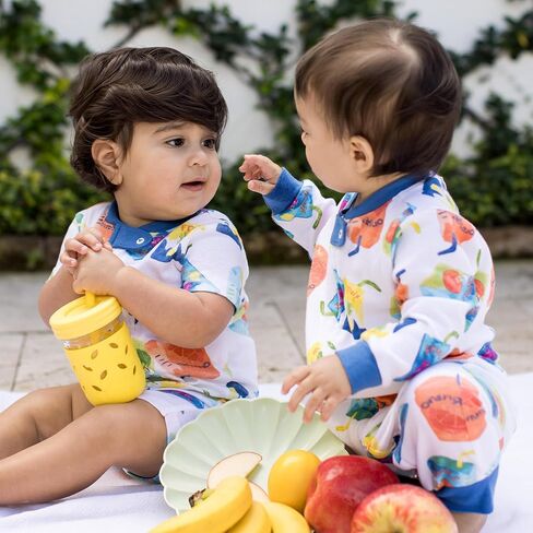 Burt's Bees Baby Unisex Baby Short Sleeve Pajamas, One-Piece Sleeper Romper PJs, Snug Fit for Infants 3 to 24 Months, Magical Mermaids in Saudi Arabia