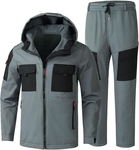 Winter Outdoor Ski Suit, Adult Fashion Padded Hooded Warm Windproof Waterproof Ski Suit Set in Saudi Arabia