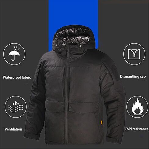Men's Winter Ski Suits, Winter Outdoor Warm Sports Plush and Thicken Hooded Ski Suits Set in Kuwait