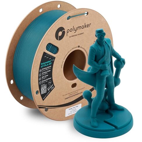 Polymaker HT-PLA Filament 1.75mm Black, High Temp PLA for 3D Printing, Heat Stable Up to 150°C, Easy to Print, Works with Most FDM Printers, 1kg Spool in Saudi Arabia