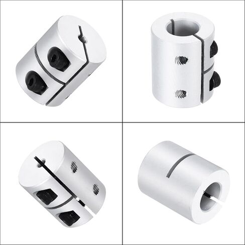 MECCANIXITY Shaft Coupling 8 to 12.7mm(ID) 30mm(L) Aluminum Alloy Shaft Coupler Connector Rigid Joint Motor Accessories for 3D Printer DIY Robots Model CN in Saudi Arabia