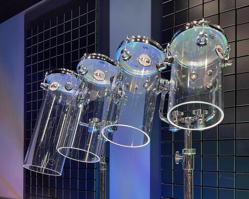 DW Design Rata Tom 6x16 W/TB12 - Clear Acrylic in Saudi Arabia