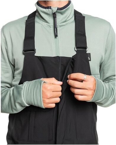 Quiksilver - Mens Utility Bib, Color Black, Size: Large in Saudi Arabia