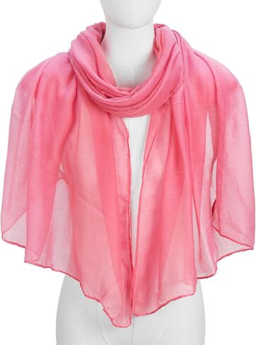 وشاح القطن للنساء أزياء ألوان صلبة الحجاب الأوشحة خفيفة الوزن شال الصيف خريف الشتاء الشعر in Kuwait