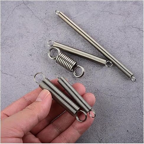 304 Stainless Steel O-Ring Spiral Tension Spring Steel Wire Diameter: 1.0/1.2mm Outer Diameter：6-12mm Length：20-120mm(120mm -1pcs, 6MM_1.2MM)(70mm -1pcs) in Saudi Arabia