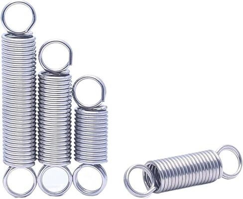 304 Stainless Steel O-Ring Spiral Tension Spring Steel Wire Diameter: 1.0/1.2mm Outer Diameter：6-12mm Length：20-120mm(120mm -1pcs, 6MM_1.2MM)(70mm -1pcs) in Saudi Arabia