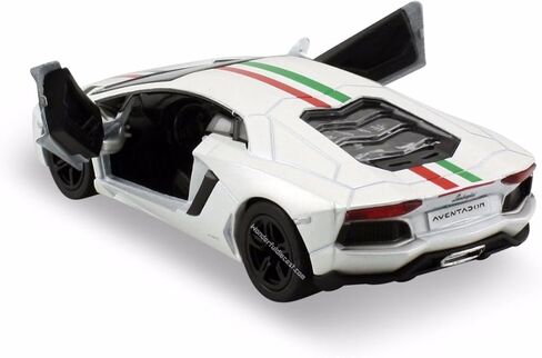 KiNSMART Lamborghini White Aventador LP700-4 Die Cast Model Cars, 1:38 Scale in Kuwait