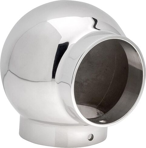 2" Dia. x 3-3/8" H Polished Stainless Steel 90 Degree Ball Elbow for 2-inch Bar Rail in Saudi Arabia