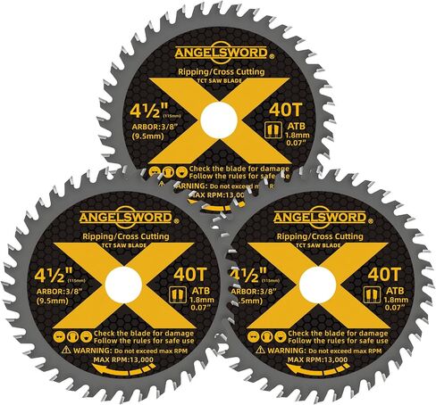 4-1/2 Inch Circular Saw Blade for Ultra-Nice Wood Cutting, 24T, 3 Pack, 3/8" Arbor in Kuwait