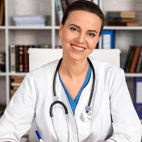 3PCS Stethoscope Charms Bling Crystal Stethoscope Charm Round Stethoscopes Id Name Tag Accessories Nurses Week Gift for Nurses Doctors Rn Np and Graduation Gift for Medical Students in Saudi Arabia