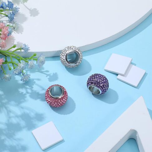 3PCS Stethoscope Charms Bling Crystal Stethoscope Charm Round Stethoscopes Id Name Tag Accessories Nurses Week Gift for Nurses Doctors Rn Np and Graduation Gift for Medical Students in Saudi Arabia