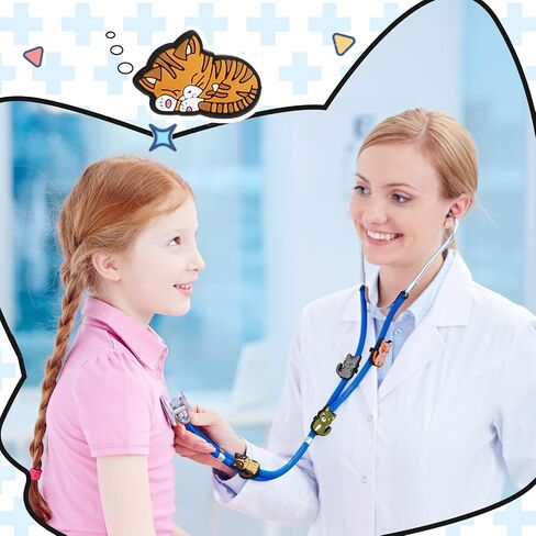 Soulchen 15 Pcs Cat Stethoscope Charm Tag for Nurse Cute and Adjustable Stethoscope Charms Stethoscope Accessories ID Tag Gifts for Various Styles, Present for Nurse, Doctor, Medical Workers in Saudi Arabia