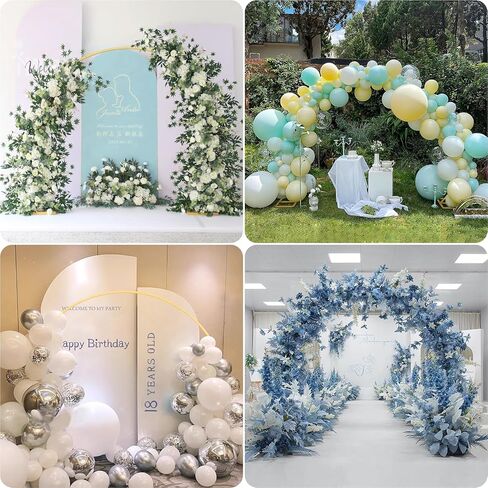 6FT Round Backdrop Stand Metal Circle Balloon Arch Frame, Backdrop Stand Arch, Wedding Arches for Ceremony Birthday Party Bridal Graduation Decoration Baby Shower(Gold) in Saudi Arabia