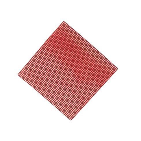 شبكة الاحتفاظ الأحمر الشمع - أنماط مربعة - 10 صفائح 4 "× 4" - غير متقلدة ، غير متكافئة - تستخدم في مختبر الأسنان in Kuwait