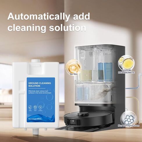 Compatible with Dreame Cleaning Solution, Multi-Surface Floor Cleaning Solution Compatible with Dreame L20 Ultra Robot Vacuum (15.87 Fl Oz) (1 bottle) in Kuwait
