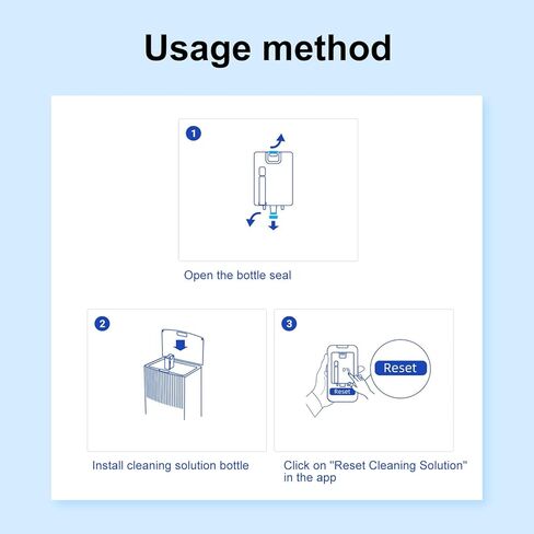 Compatible with Dreame Cleaning Solution, Multi-Surface Floor Cleaning Solution Compatible with Dreame L20 Ultra Robot Vacuum (15.87 Fl Oz) (1 bottle) in Kuwait