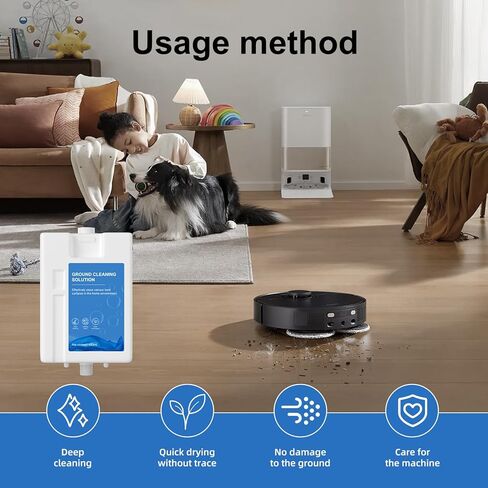 Compatible with Dreame Cleaning Solution, Multi-Surface Floor Cleaning Solution Compatible with Dreame L20 Ultra Robot Vacuum (15.87 Fl Oz) (1 bottle) in Kuwait