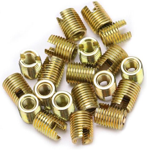20Pcs Self Tapping Threaded Inserts 302 Carbon Steel Self Tapping Inserts for Automotive Household Appliances Construction Machinery (Inner M10*1.5 Outer M14*1.5 Length 18mm) in Saudi Arabia