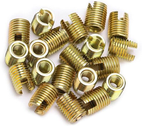20Pcs Self Tapping Threaded Inserts 302 Carbon Steel Self Tapping Inserts for Automotive Household Appliances Construction Machinery (Inner M10*1.5 Outer M14*1.5 Length 18mm) in Saudi Arabia