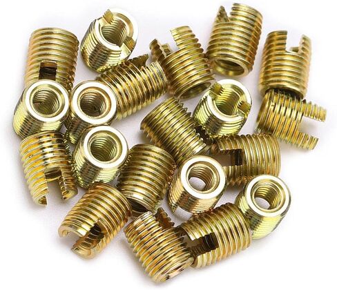 20Pcs Self Tapping Threaded Inserts 302 Carbon Steel Self Tapping Inserts for Automotive Household Appliances Construction Machinery (Inner M10*1.5 Outer M14*1.5 Length 18mm) in Saudi Arabia