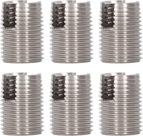 20PCS Slotted Self Tapping Threaded Insert, M16 X 1.5 22mm Self Tapping Slotted Screw Thread Insert Helicoil Thread Repair Kit Stainless Steel Thread Insert for Automobile in Saudi Arabia