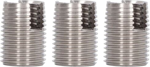 20PCS Slotted Self Tapping Threaded Insert, M16 X 1.5 22mm Self Tapping Slotted Screw Thread Insert Helicoil Thread Repair Kit Stainless Steel Thread Insert for Automobile in Saudi Arabia